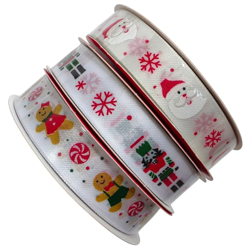 Christmas Unwired Ribbon Lot 19 Spools 88 Yds Holiday Gift Wrap Crafts Scrapbook